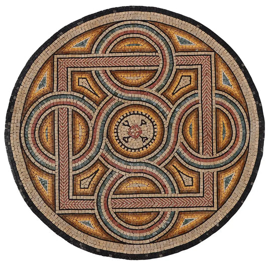 Marvelon Circular Geometric Pattern - Mosaic Medallion