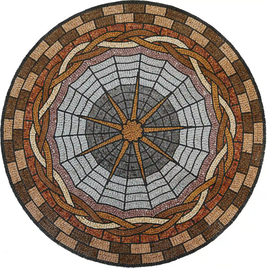 Stepping Mosaic Stone Art - Mini compass Art