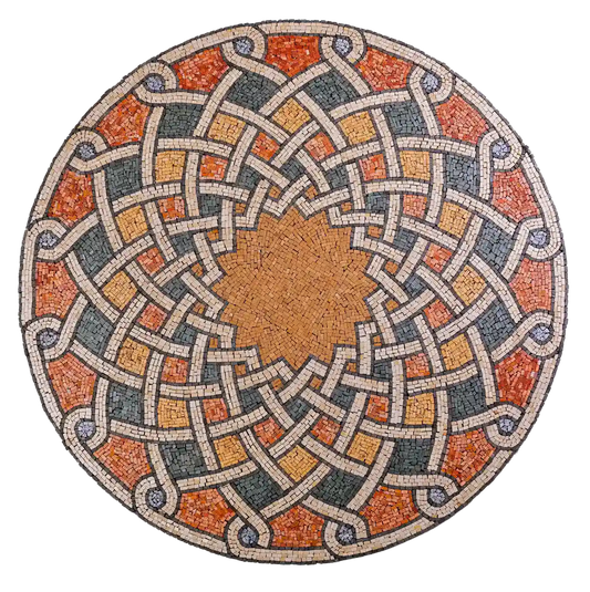 Italian Mosaic Medallion Snake