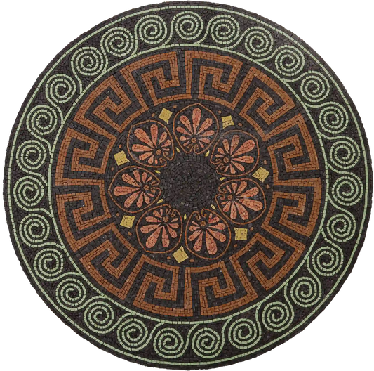 Ancient Mosaic Round Ornament