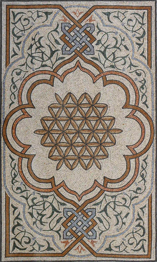 Mosaic Art Idea For Rug For Entryway