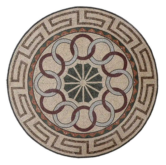 Abstract Floor Mosaic Design - Symmetry & Geometry