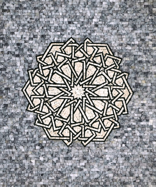 Geometric Symphony Mosaic Tile Art