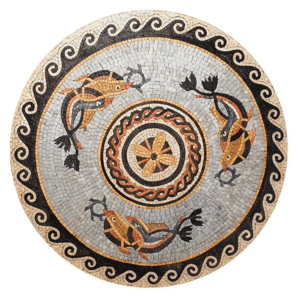 Roman Medallion Mosaic- Mosaic Art