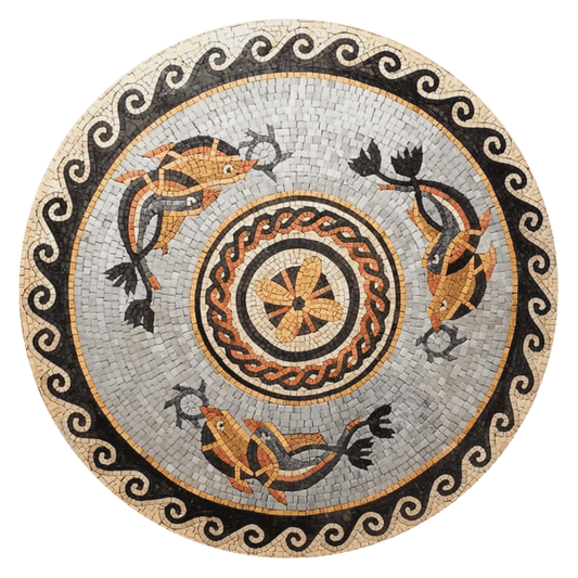 Roman Medallion Mosaic- Mosaic Art