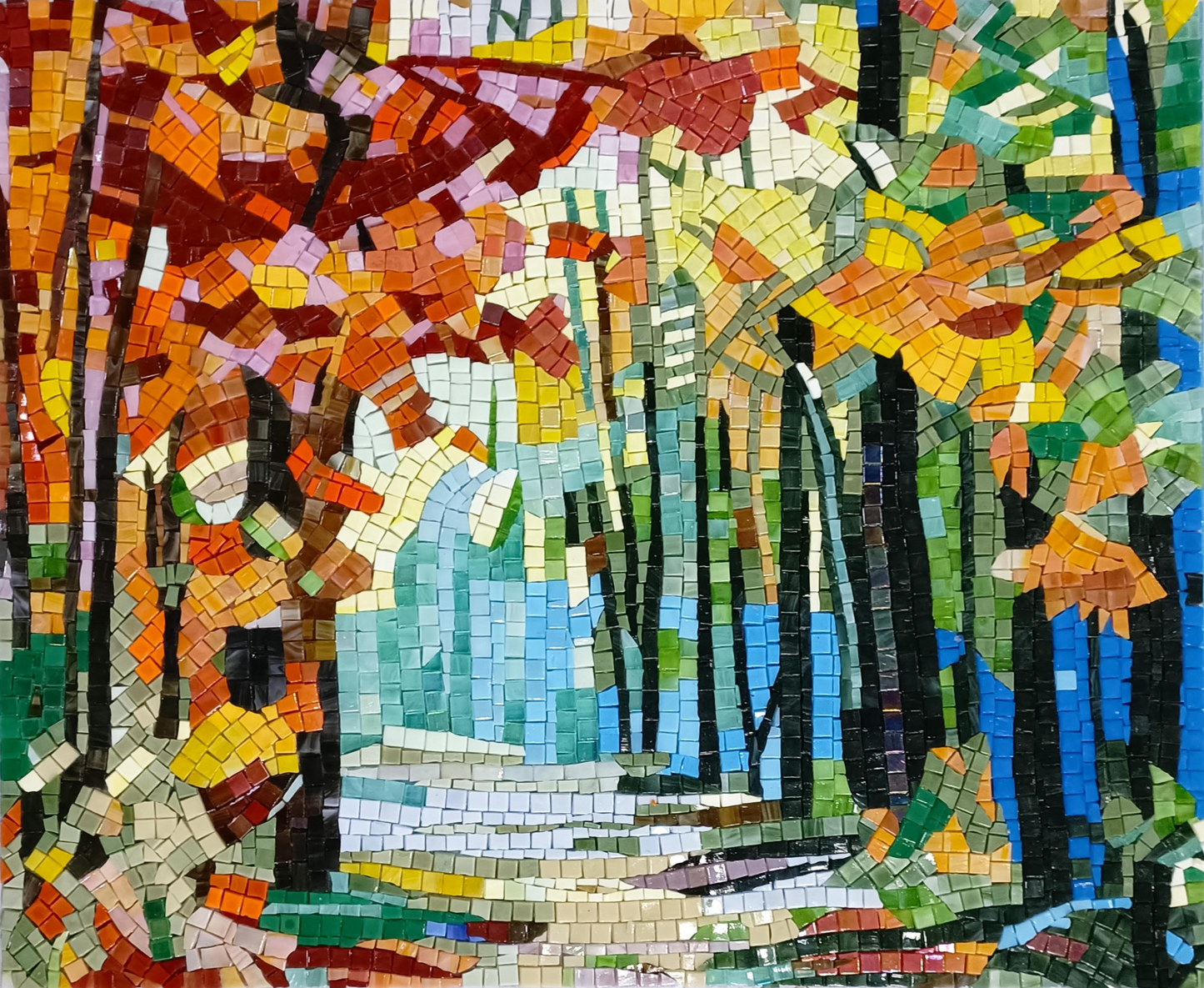 Mosaic Tree of Serenity - Tranquil Art for a Peaceful Home