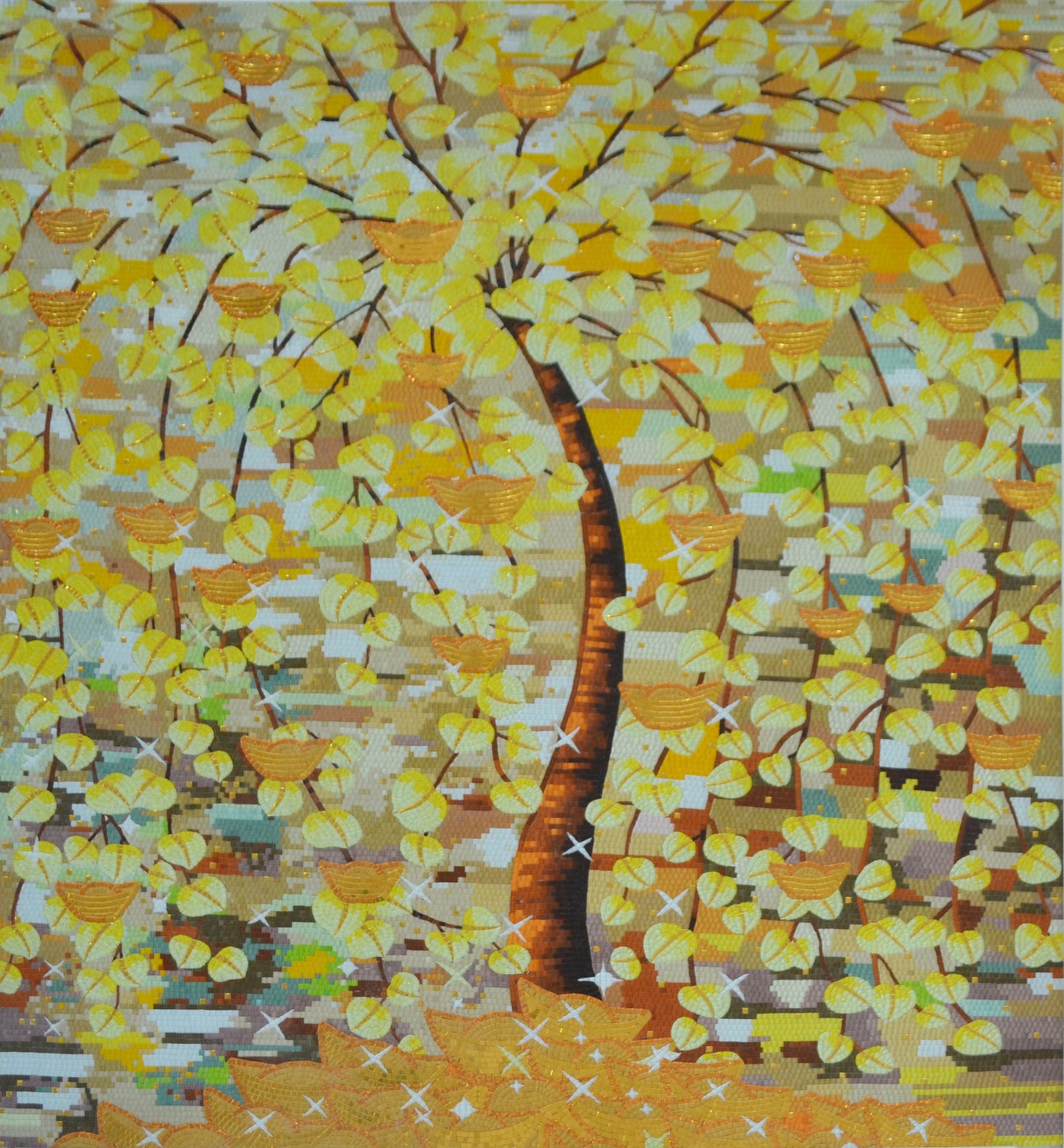 Mosaic Tree Artistry - Unique Handcrafted Decor