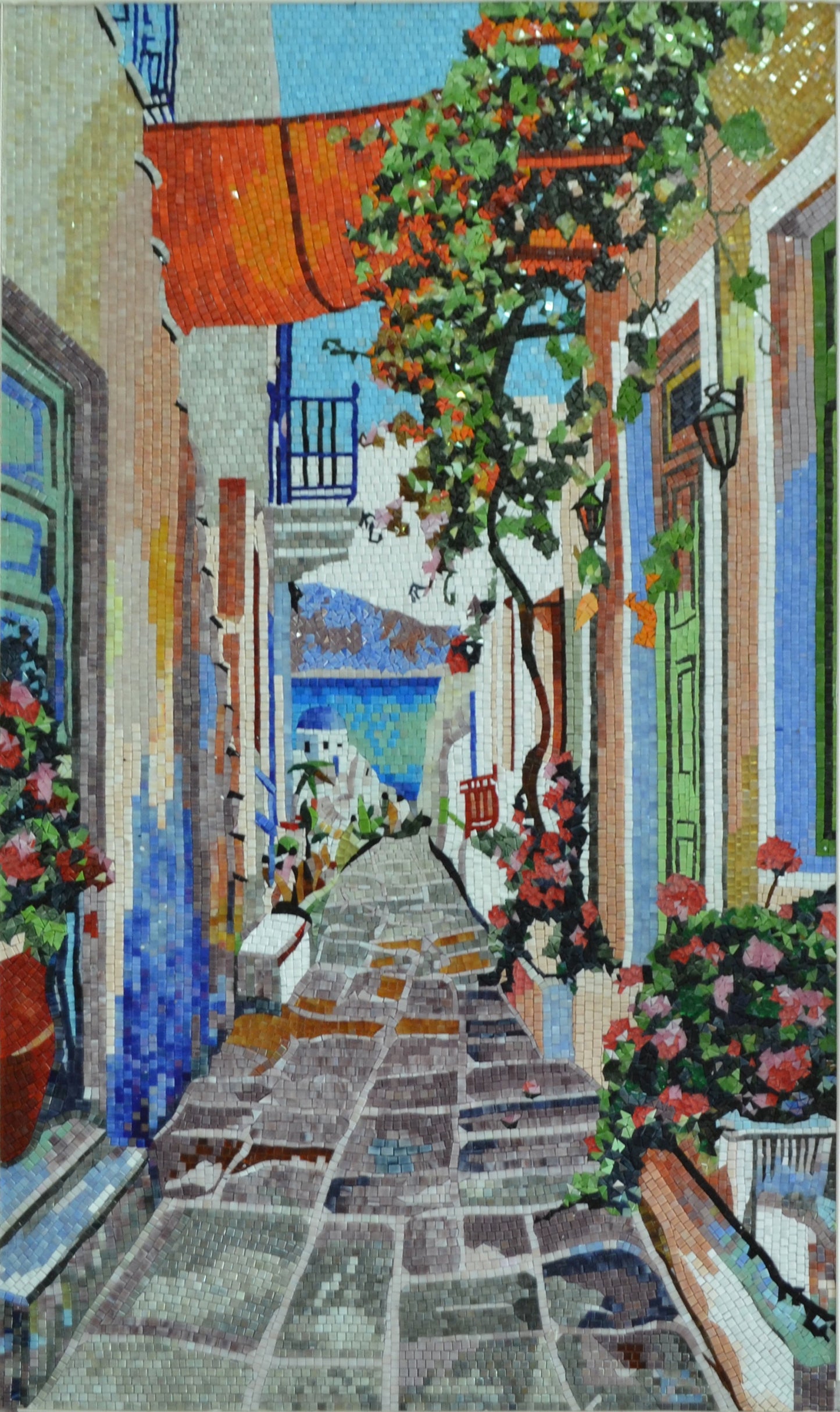 Handmade Mosaic - Greek Street