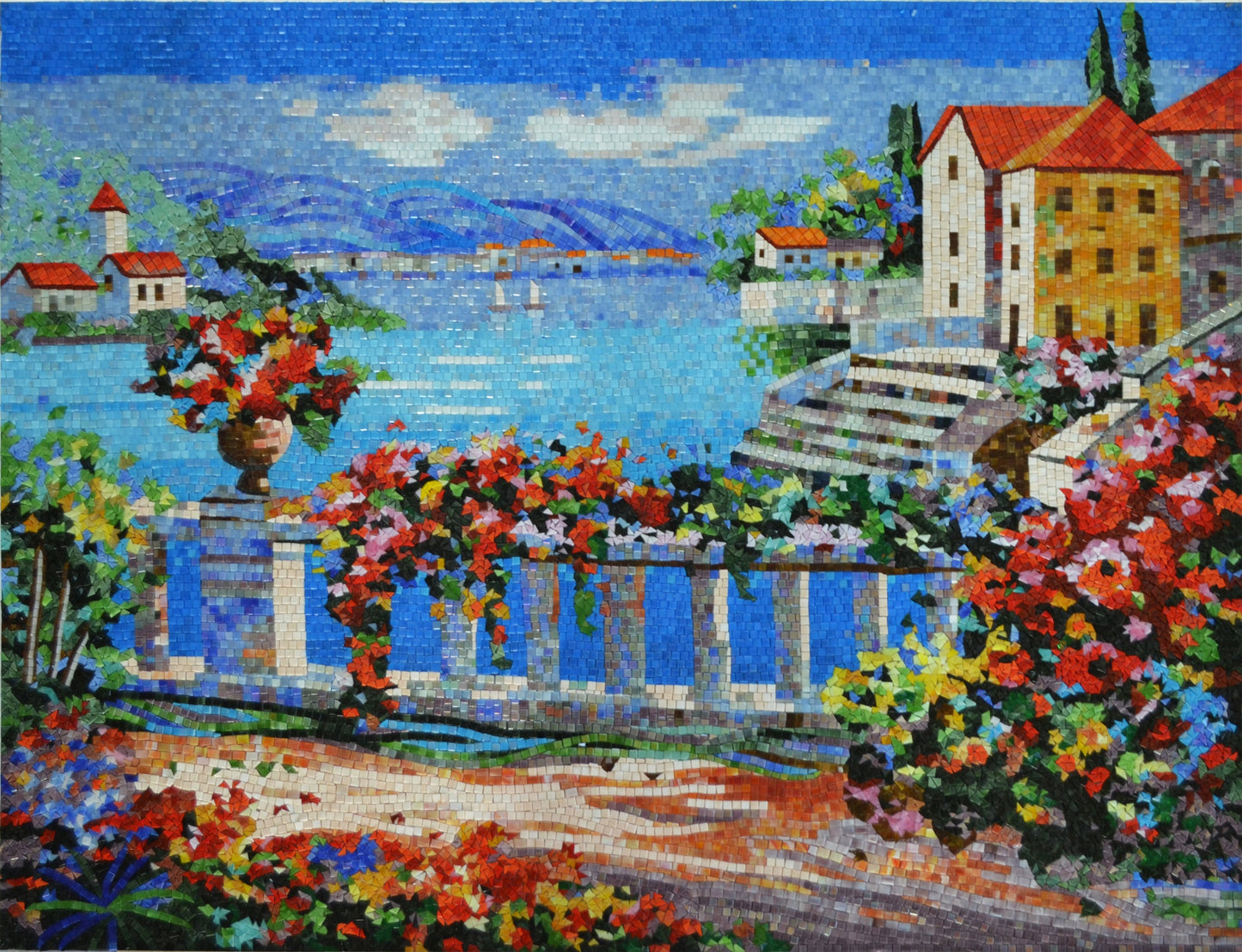 Mosaic Landscape - Sea Art View | Landscape Mosaics | iMosaicArt