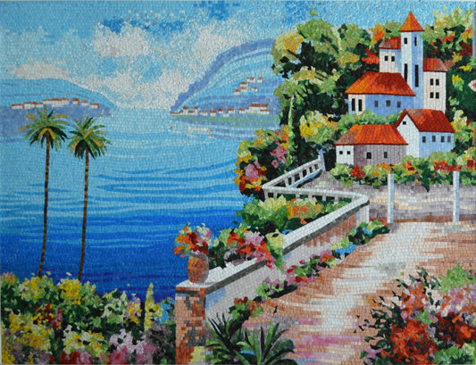 Glass Tile Mosaic Art - Mosaic Landscape | Landscape Mosaics | iMosaicArt