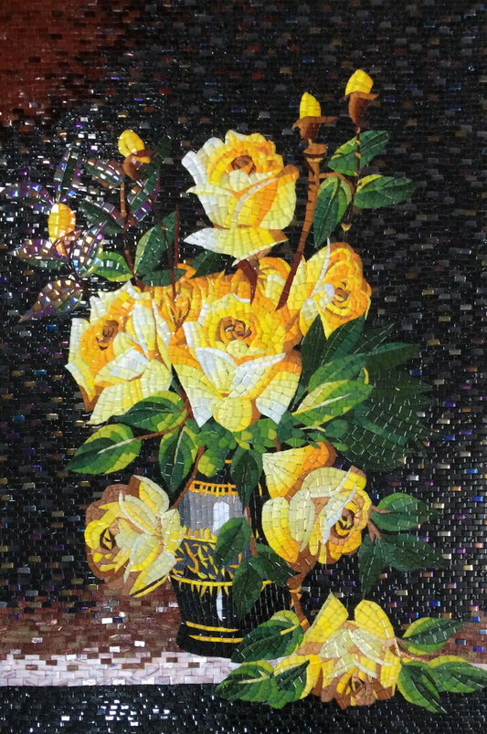 Glass Mosaic Flower Arrangements: Blossom-Inspired Decor | Flower Mosaics | iMosaicArt