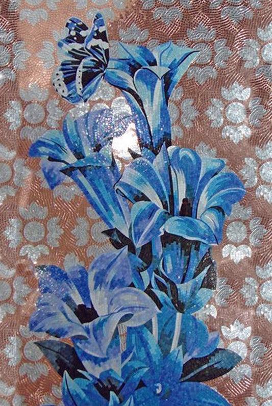 Handmade Floral Mosaic Tile Art: Artisan Craftsmanship