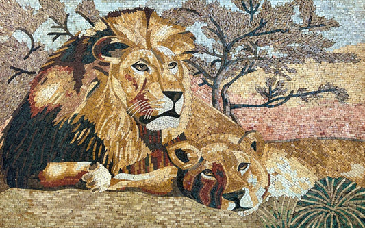 Lion Art: Explore a Collection of Stunning Mosaics Celebrating the King of Beasts