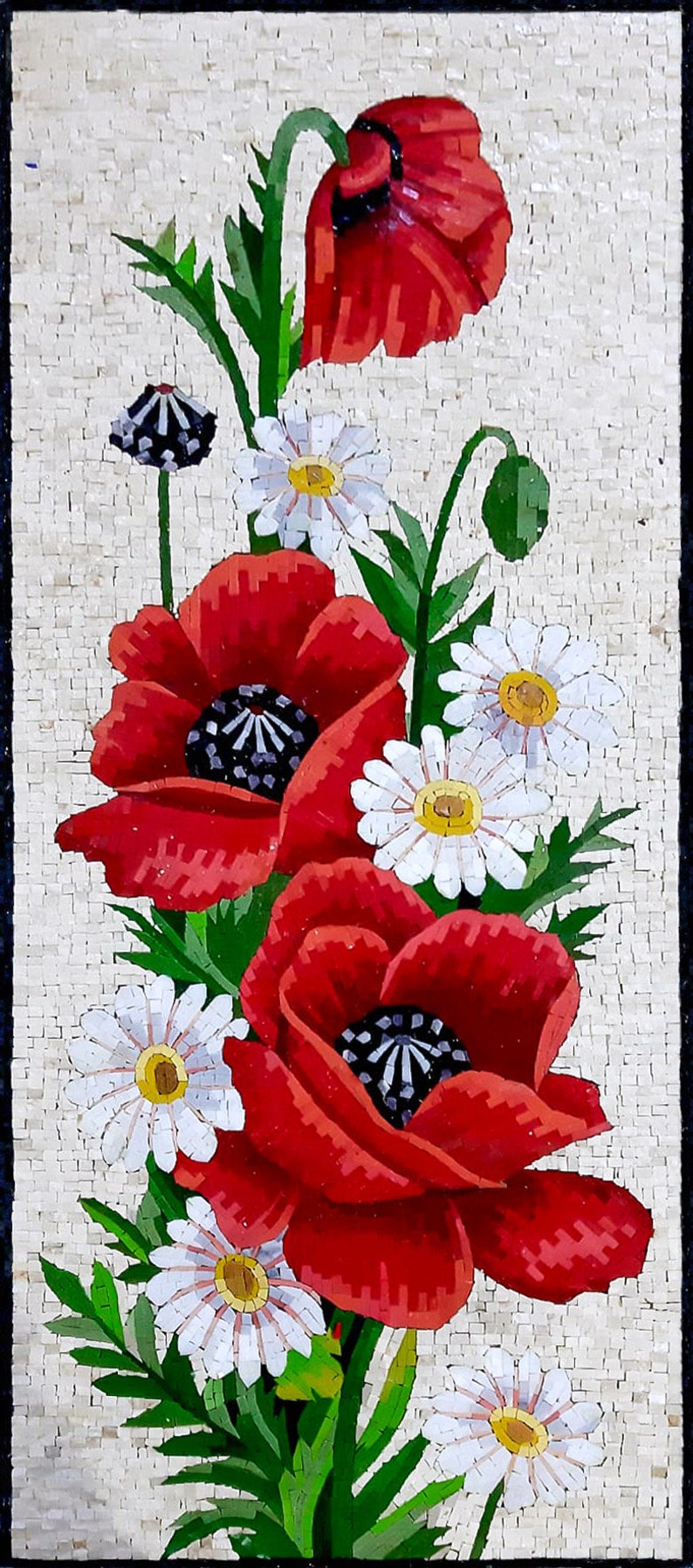 Flower Mosaics: Where Nature Shines in Stone